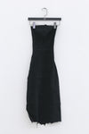 Marc le bihan belted tube top dress 21938-E21 BLACK